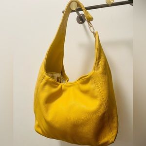 Handmade Yellow Leather Bag